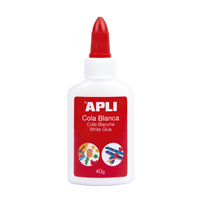 Apli Cola Blanca Liquida 40G - Aplicador De Punta - Libre De Solventes Y No Toxica - Apto Para Uso Escolar