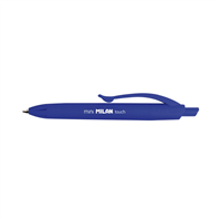 Milan P1 Touch Mini Boligrafo De Bola Retractil - Punta Redonda 1Mm - Tinta Con Base De Aceite - Escritura Suave - Color Azul