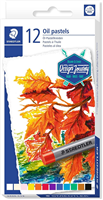 Staedtler Pasteles Al Oleo 2420 Pack De 12 Ceras Blandas - Resistencia A La Rotura - Extremadamente Brillantes - Colores Surtidos