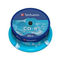 Verbatim Cd-R 52X 700Mb (Tarrina 25 Uds)