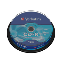 Verbatim Cd-R 52X 700Mb (Tarrina 10 Uds)