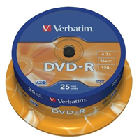 Verbatim Dvd-R 16X 4.7Gb (Tarrina 25 Uds)