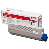 Oki C5850 C5950 Mc560 Cyan Cartucho De Toner Original - 43865723