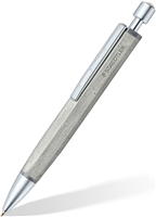 Staedtler Concrete Boligrafo De Bola Retractil Fabricado A Mano - Diseo Hexagonal - Cuerpo De Hormigon - Color Negro