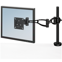 Fellowes Brazo Para Monitor Individual - Ajustable En Altura - Regulable En Profundidad - Ajuste De Inclinacion - Peso Max 10Kg