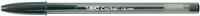 Bic Cristal Large Boligrafo De Bola - Punta Gruesa De 1.6Mm - Trazo De 0.60Mm - Tinta Con Base De Aceite - Translucido - Color Negro