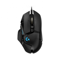 Logitech G502 Hero Raton Usb 16000Dpi - 10 Botones Programables - Iluminacion Led - Uso Diestro - Cable De 2.10M - Color Negro