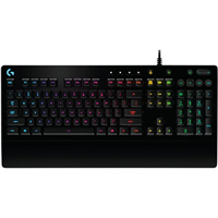 Logitech G213 Prodigy Teclado Gaming Usb - Retroiluminacion Rgb - Resistente A Salpicaduras - Reposamuecas - Cable De 1.80M - Color Negro