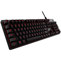 Logitech G413 Teclado Mecanico Gaming Usb - Retroiluminacion En Rojo - Teclas De Acceso Directo - Cable De 1.80M - Color Negro
