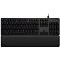 Logitech G513 Teclado Mecanico Gaming Usb - Teclas Mecanicas Gx Brown - Iluminacion Rgb Lightsync - Superficies De Metal - Reposamuecas De Espuma - Cable De 30Cm - Color Negro