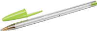 Bic Cristal Fun Boligrafo De Bola - Punta Gruesa De 1.6Mm - Tinta Con Base De Aceite - Color Verde Lima