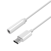 Aisens Conversor Usb-C A Audio Estilo Apple - Usb-C M-Jack 3.5 H - 15Cm - Color Blanco