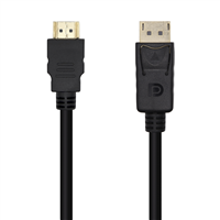 Aisens Cable Conversor Displayport A Hdmi - Dp M-Hdmi M - 3.0M - Color Negro